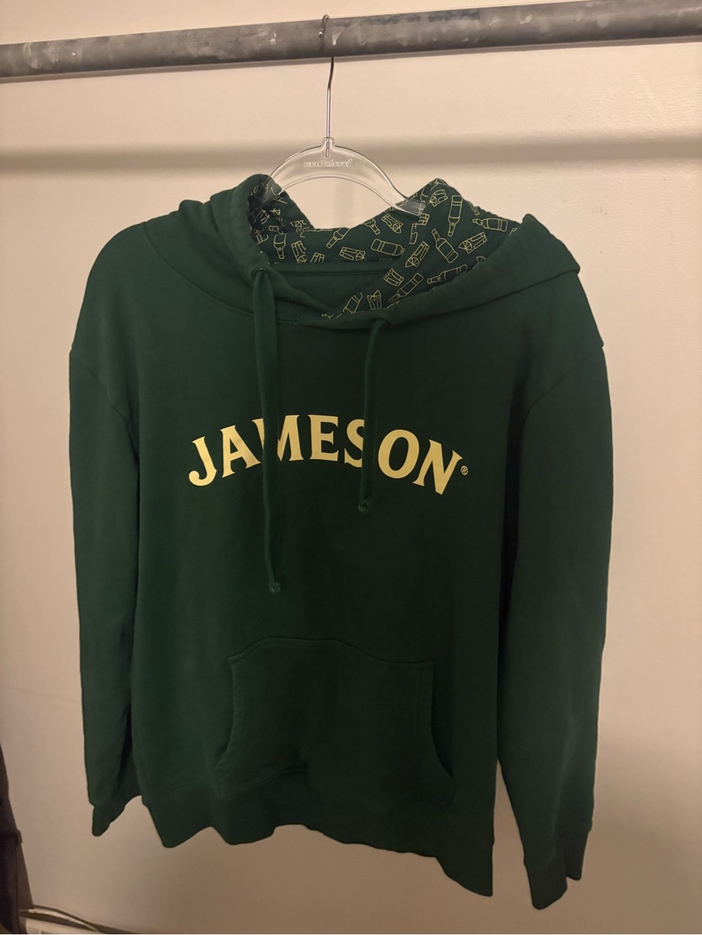 Jameson Green Crewneck Sweatshirt with Hood